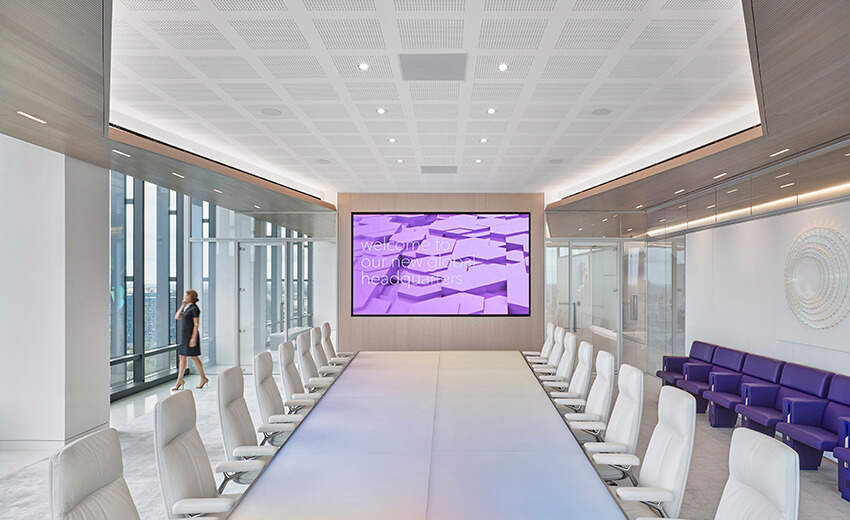 Cove ceiling render corporate healthcare